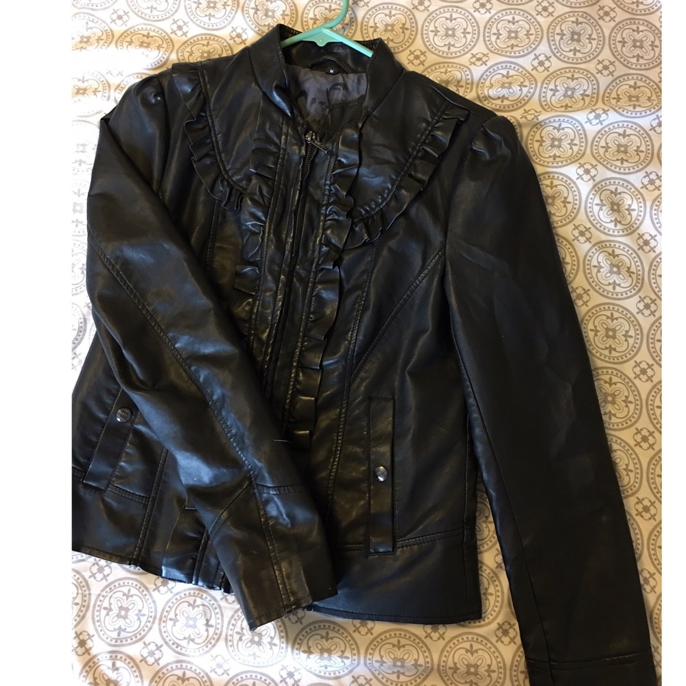 Faux leather jacket