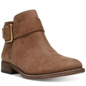 Franco Sarto Holmes Round Toe Suede Ankle Boot