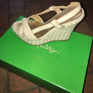 Ashley wedge canvas shoes