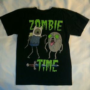 Zombie T-Shirt Boys Lg 12-14 Black