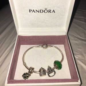 Pandora Bracelet + 4 Charms