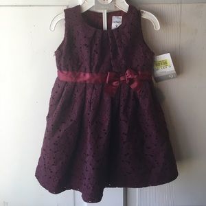 Carter's dress 9m NWT maroon