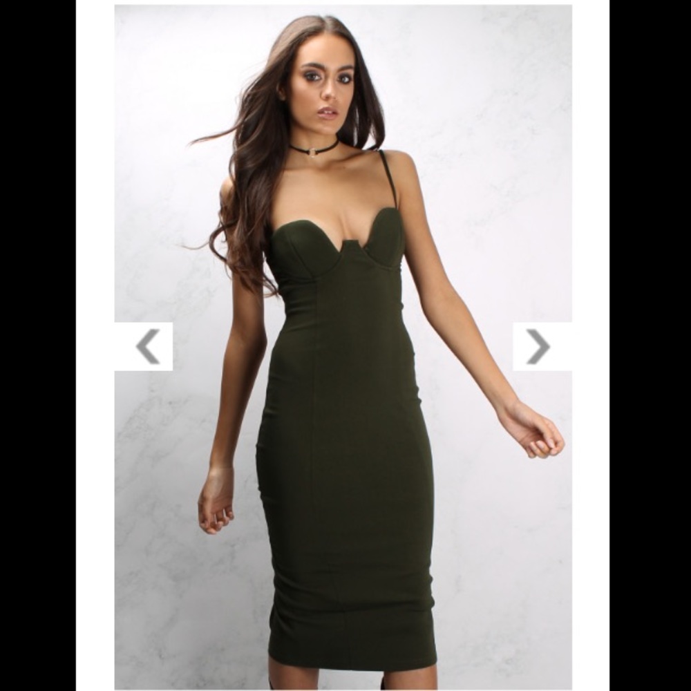 Nasty gal body con rare London midi dress
