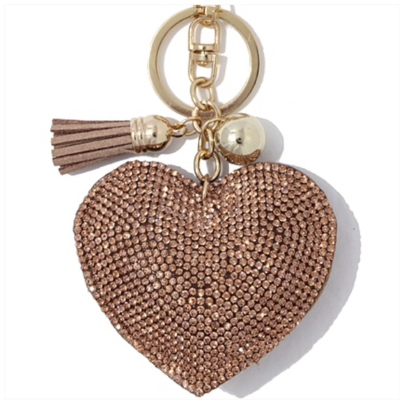 Rose Gold Crystal Keychain πβ¨ - Picture 3 of 3