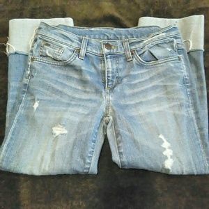 Joe's Jeans distressed capri pants size W25