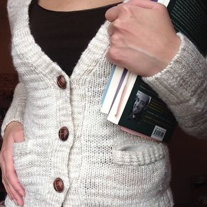 Cozy-Preppy Cardigan Sweater