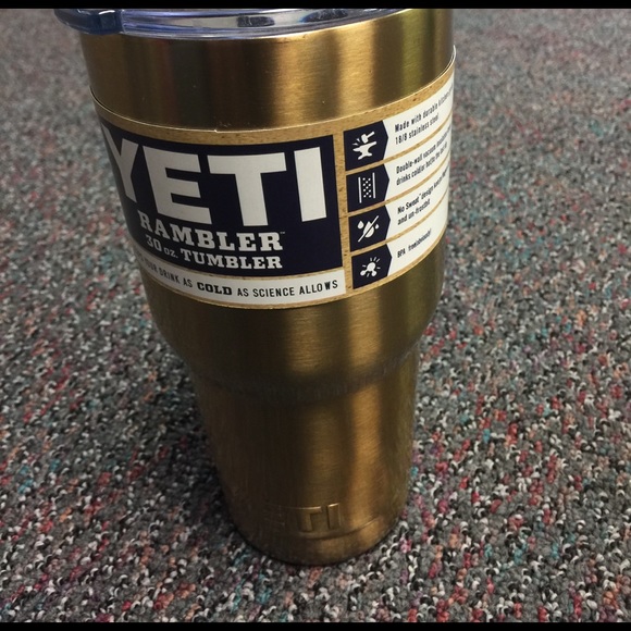 gold yeti tumbler