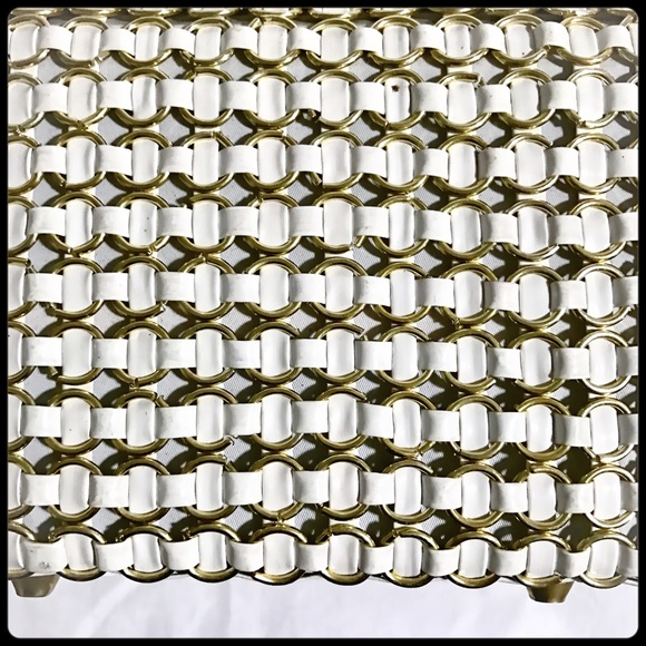 📌sold📌Vintage white wicker look vinyl bag - Picture 7 of 7