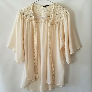 Crochet chiffon cover