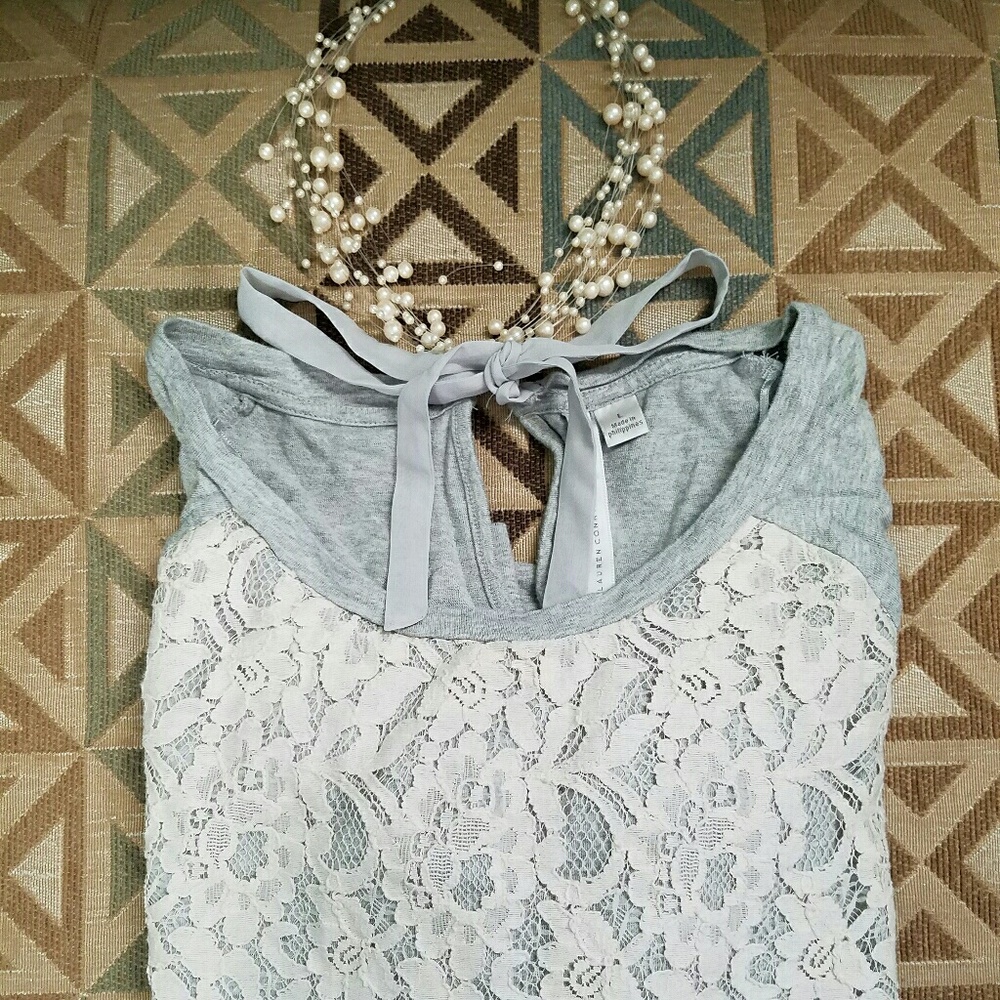 LC Lauren Conrad lace sweater.