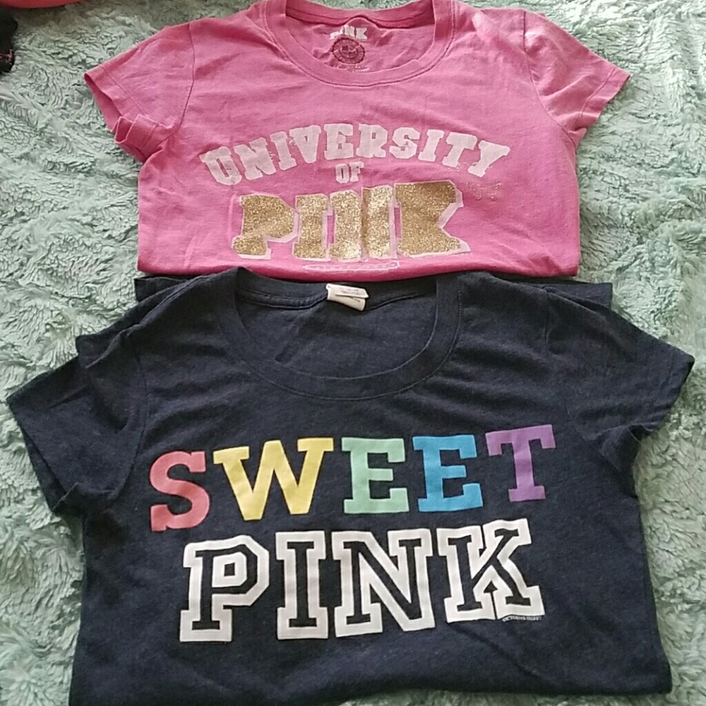 2 Victoria's Secret Fitted Tee Shirts
