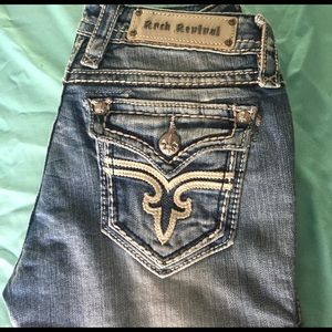 Rock Revival size 28 Distressed Krissy skinny jean