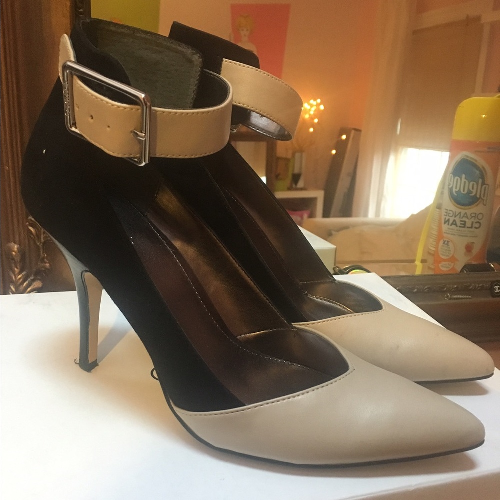 Calvin Klein Ankle Strap Heels.