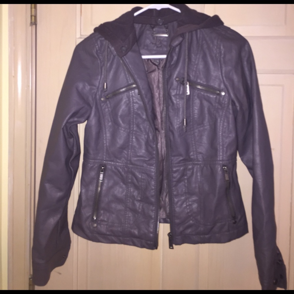 Faux leather jacket