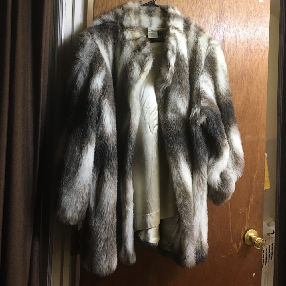 Faux fur coat