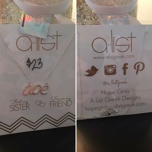 Alpha aphi AOE necklace