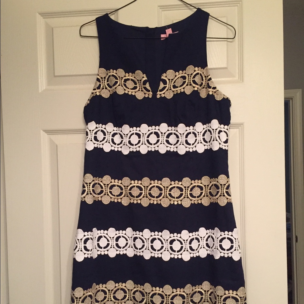 Lilly Pulitzer Navy anchor dress. Size 6