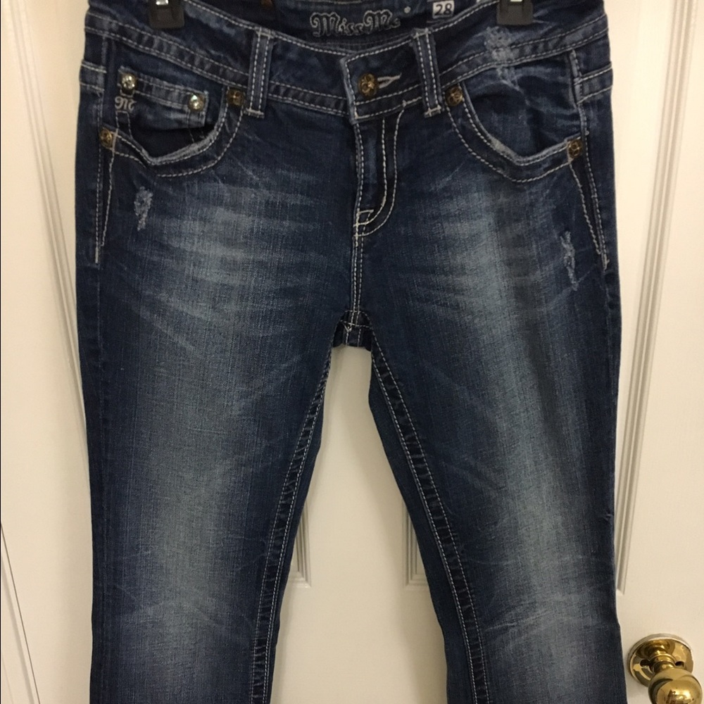 Jeweled miss me jeans