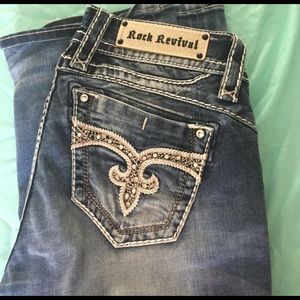 Rock Revival Adele boot cut medium wash jean sz 28