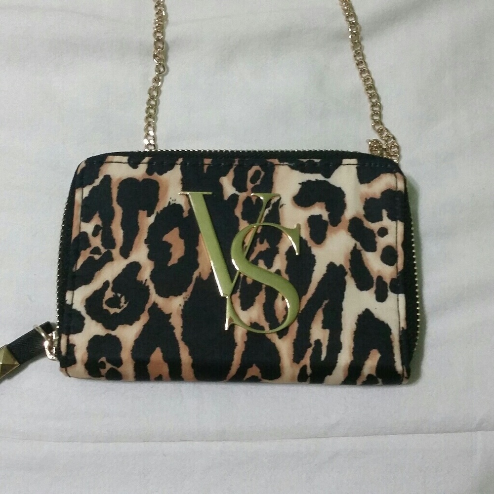 Victoria's Secret Leopard Chained Clutch