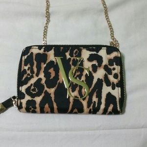 Victoria's Secret Leopard Chained Clutch