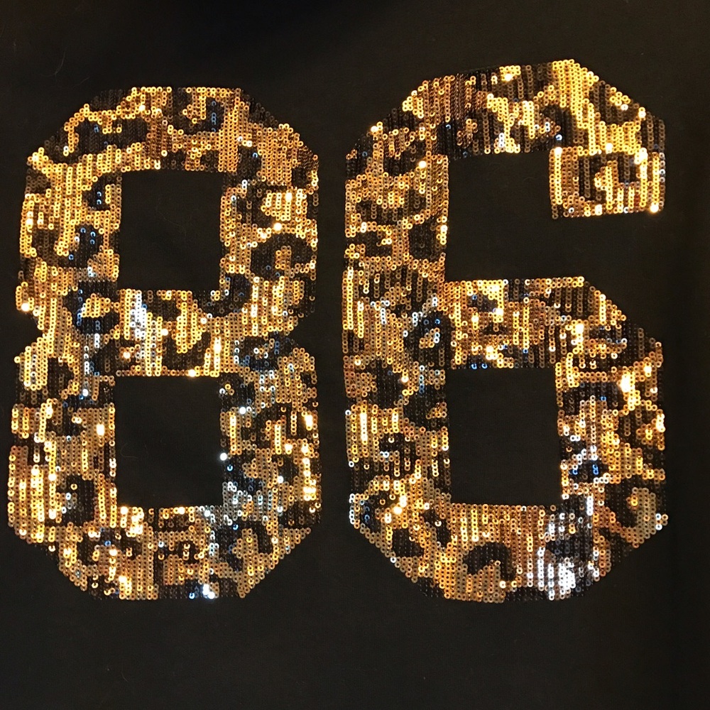 Victoria secret leopard sequin zip up hoodie nwot
