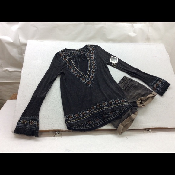 Free People Gray Wash Denim Jean Shorts New - Picture 1 of 4