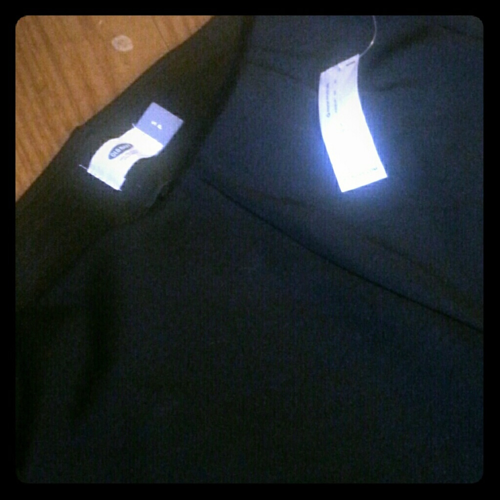 Black old navy leggings with no waist seam