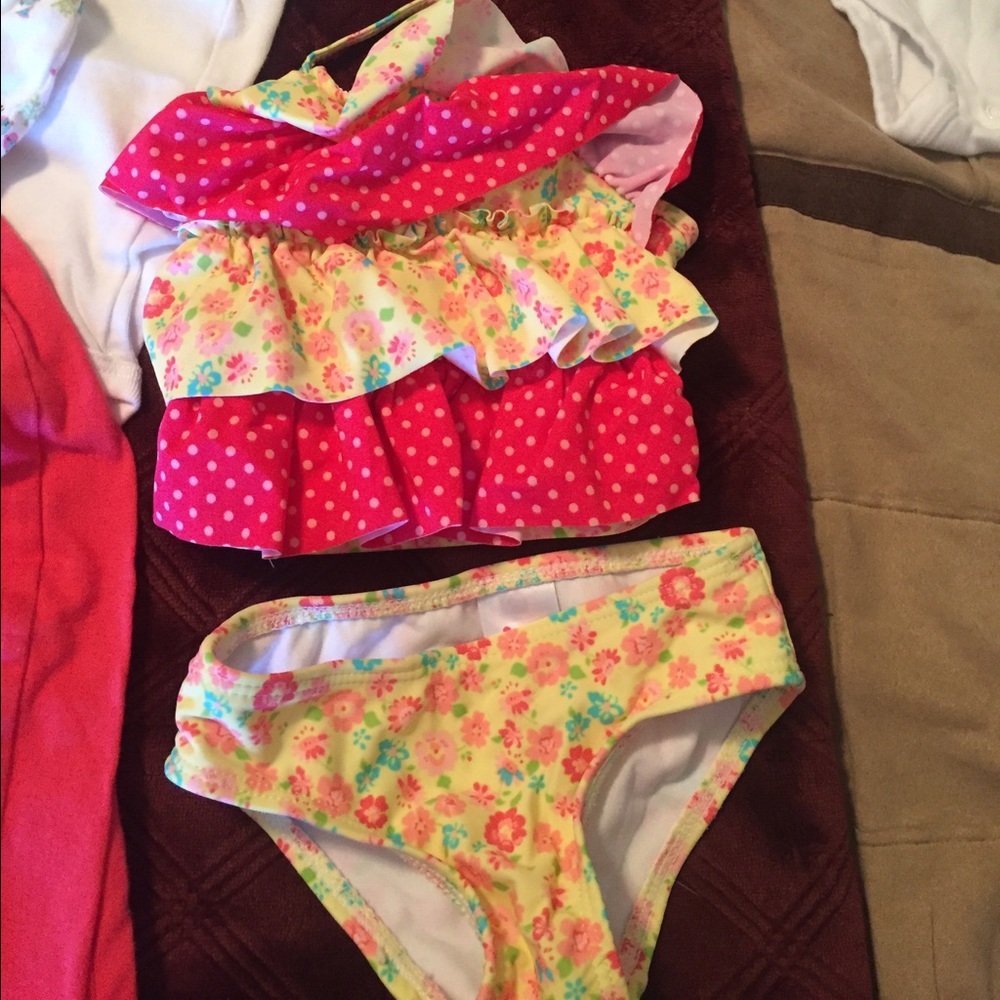 Cute two piece baby bathing suit