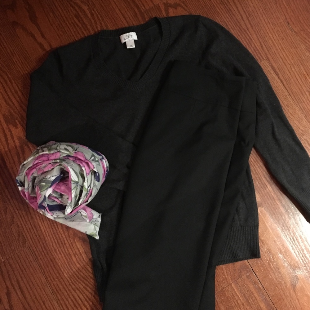 Classic black pencil skirt