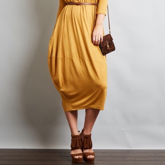 🌸CLEARANCE🌸3/4 Sleeve Bubble Hem Dress - Picture 5 of 6