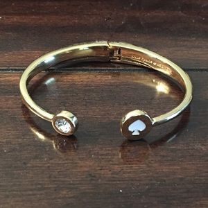 kate spade gold hinged cuff bracelet