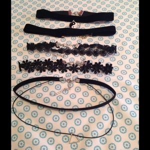 5 brand new chokers! Sold as a set!