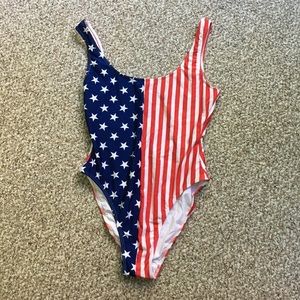 american flag bodysuit