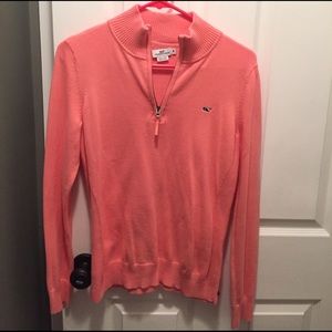Brand new coral Vineyard Vines quarter zip