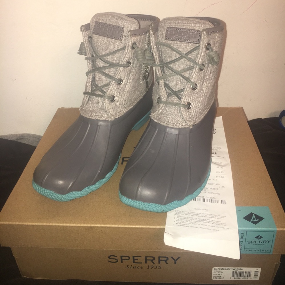NWT Sperry Saltwater Duck Boots