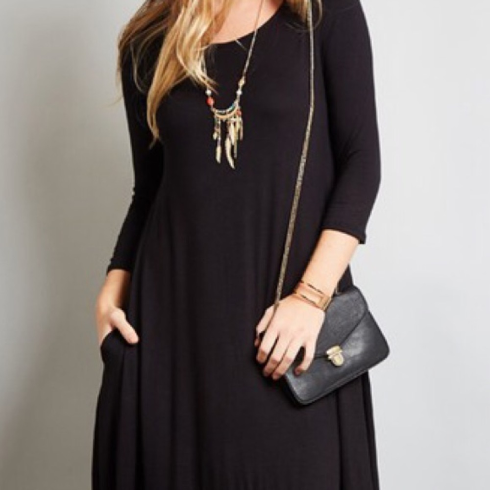 🌸CLEARANCE🌸3/4 Sleeve Bubble Hem Dress - Picture 5 of 8