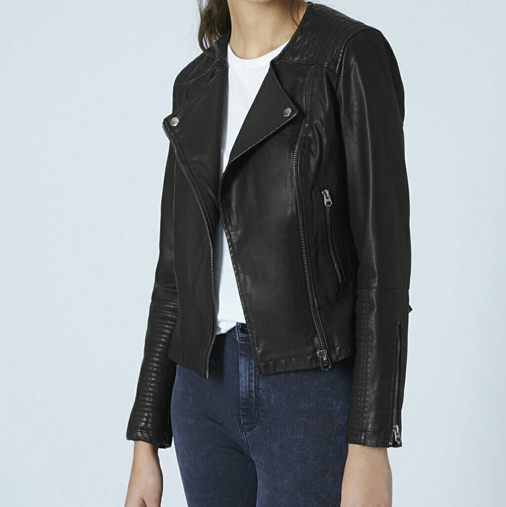 TOPSHOP Faux leather jacket