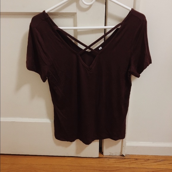 Tops - Purple Criss Cross Top