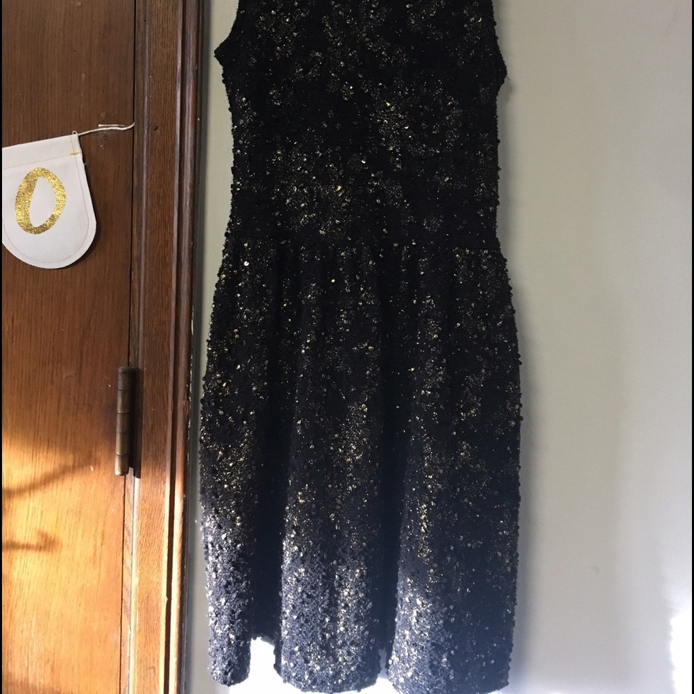 Glittery Bow Back Minidress