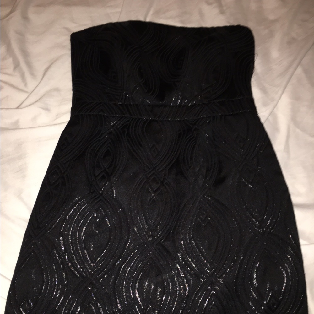 Strapless Black mini cocktail dress!