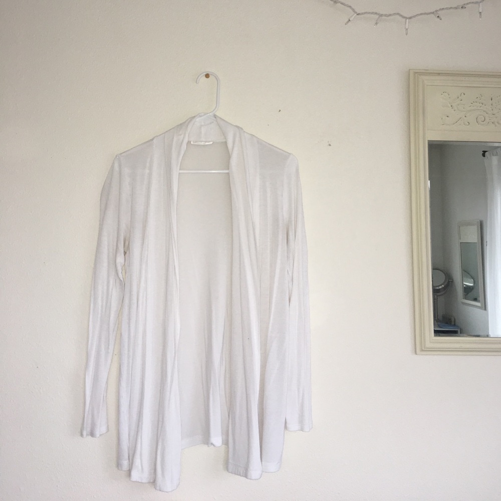 White cotton Cardigan