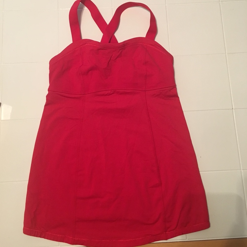 Lululemon Current Red Catch Me Tank