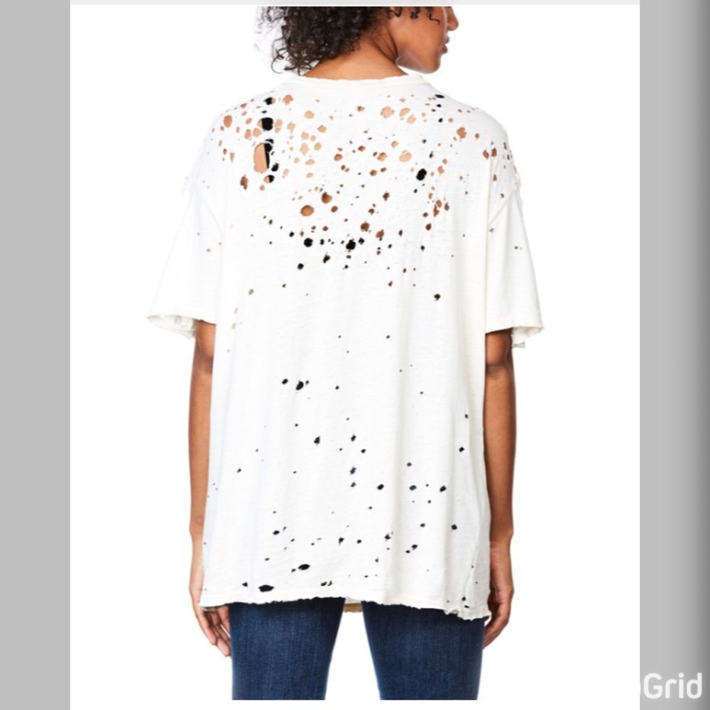 Sold Lf stores distressed choker grommet tee - Picture 2 of 2