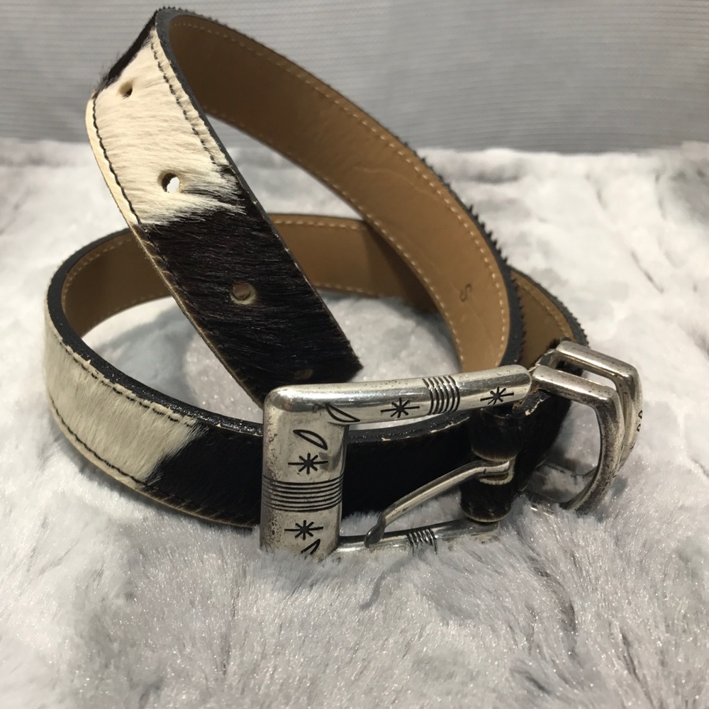 Streets Ahead CalfHair on Leather Belt Sz S