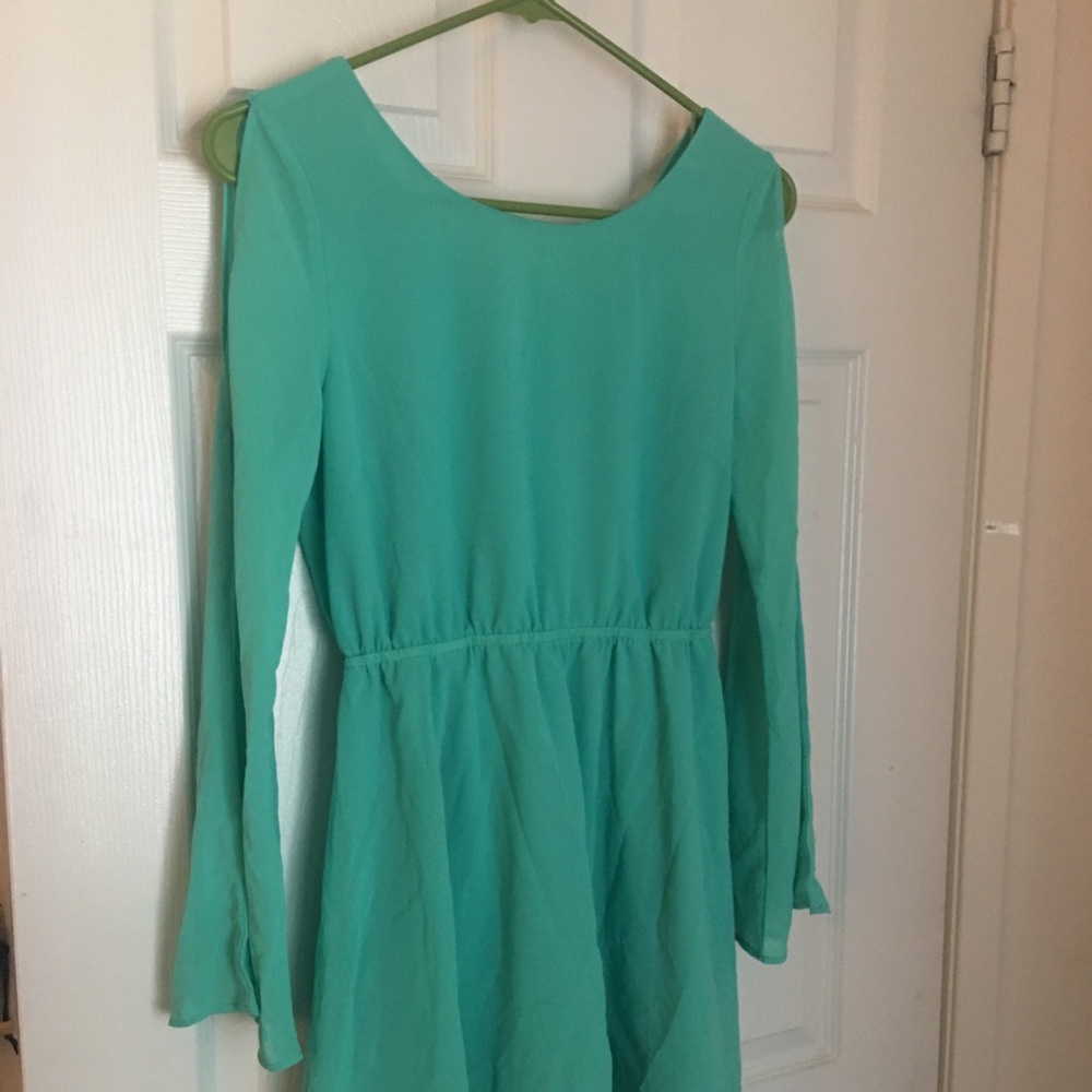 Mint green dress