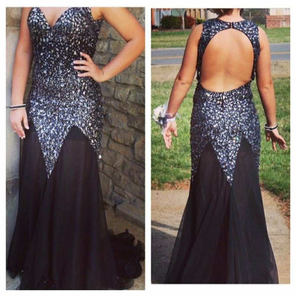 Jasz couture sequined prom dress