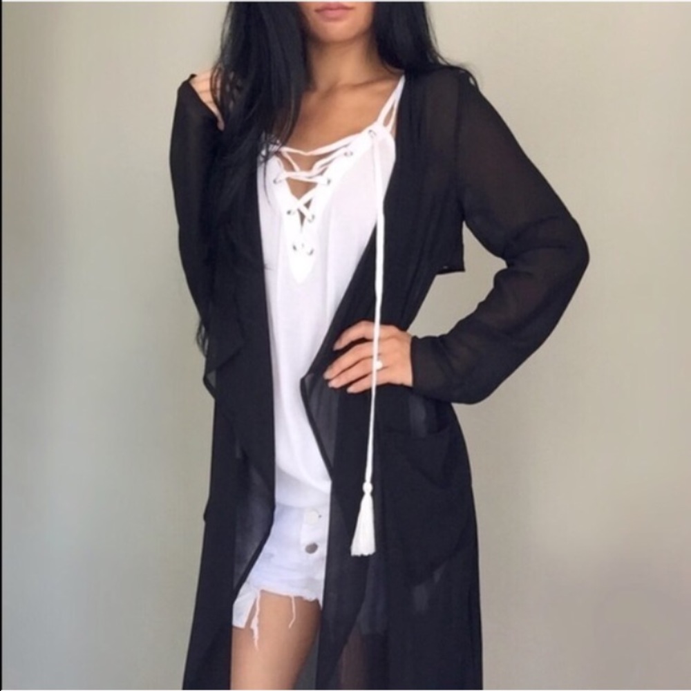 🆕 Black Sheer Duster