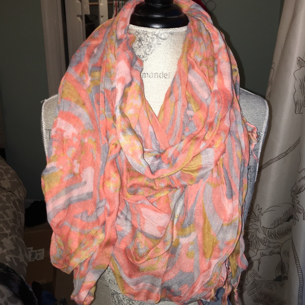 Funky Coral Scarf