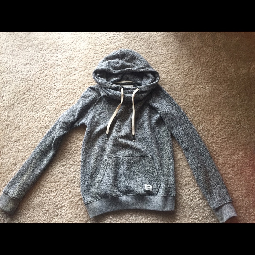 Gray Garage Funnel Neck Cozy Sweatshirt XS